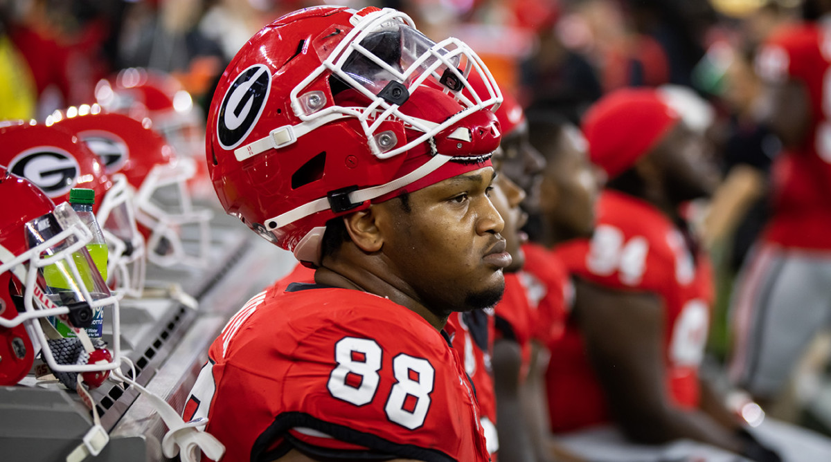 Carter had an underwhelming workout at Georgia's pro day, and he could fall outside the top 10 picks.